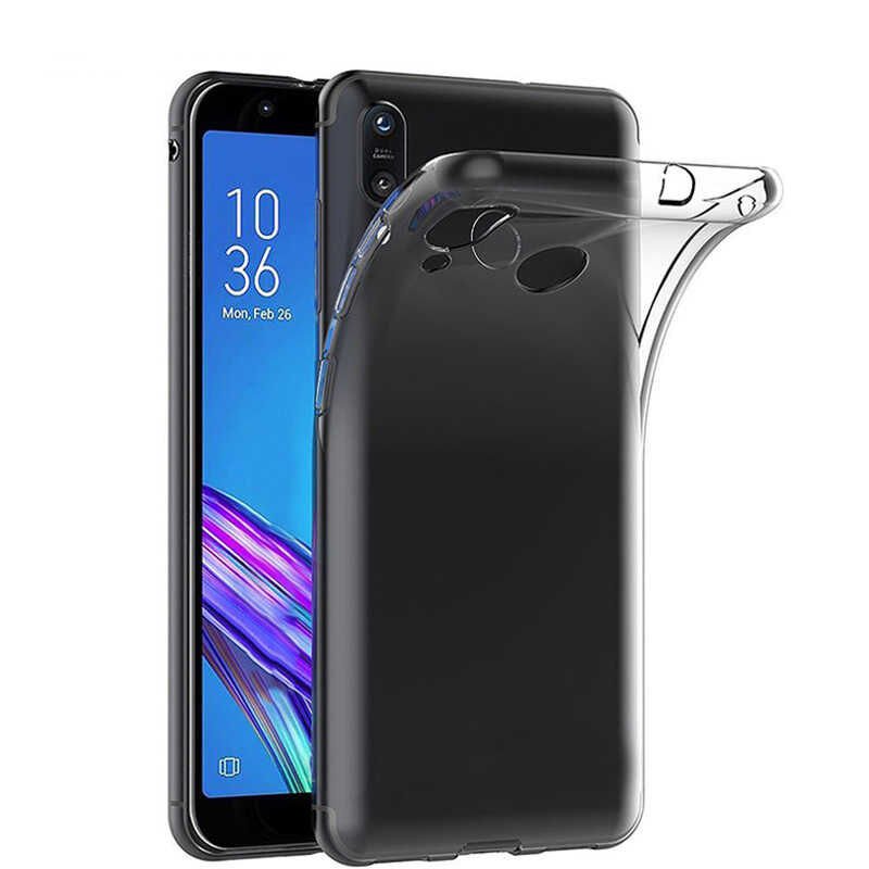 Asus Zenfone Max Pro ZB602KL Şeffaf Kılıf Yumuşak İnce Tasarımlı Kapak (SÜPER) Renksiz