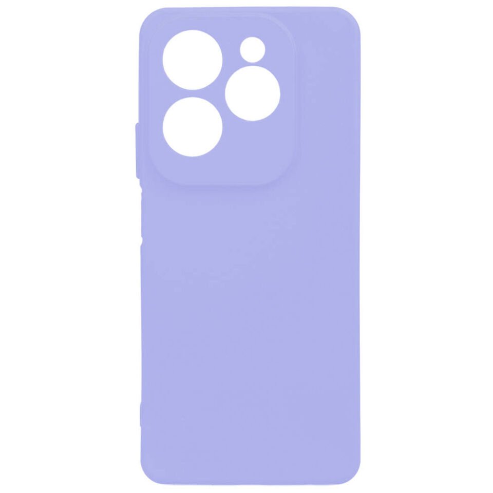 İnfinix Hot 40 Pro Kılıf Kamera Korumalı Esnek Renkli Silikon Kapak (Biye) Lila