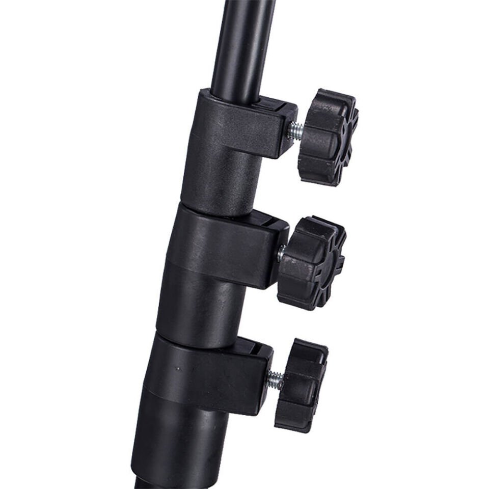 Dört Kademeli Tablet ve Telefon Tutuculu Tripod (ADV-306) Siyah