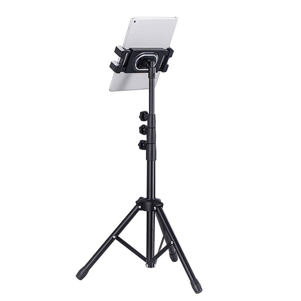 Dört Kademeli Tablet ve Telefon Tutuculu Tripod (ADV-306) Siyah