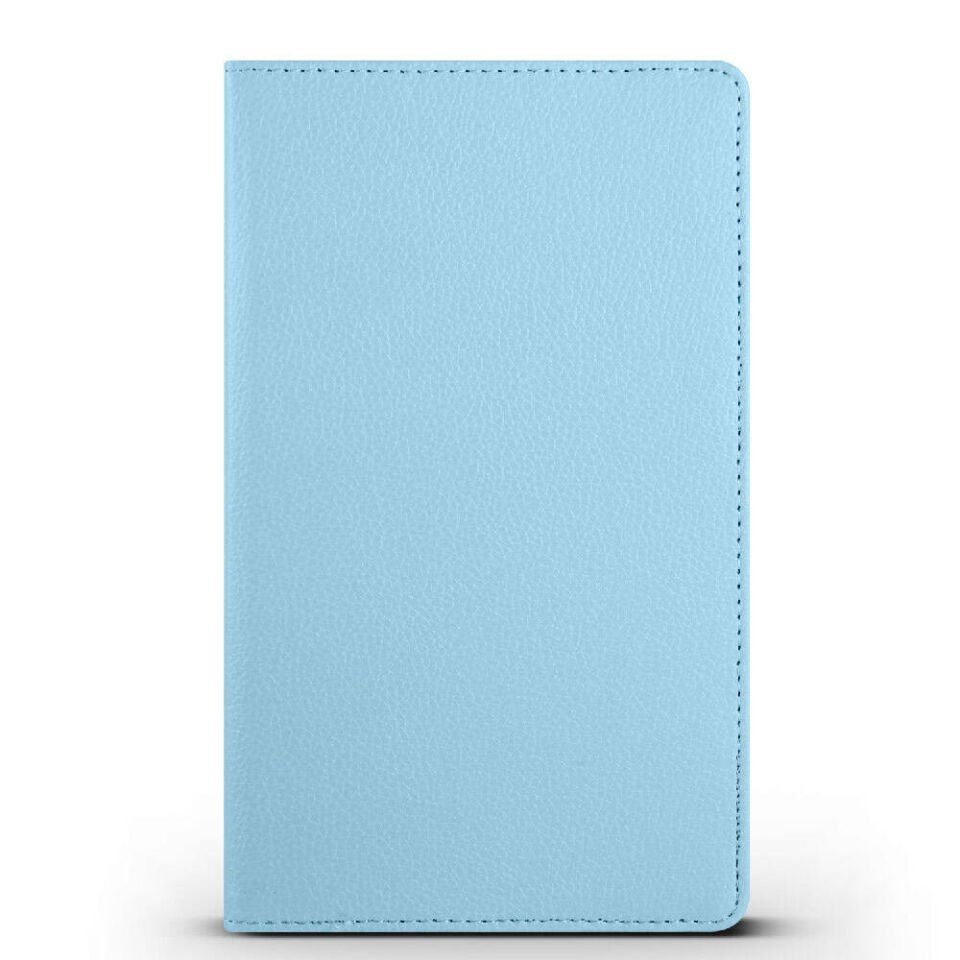 Samsung Galaxy Tab A9 SM-X110 8.7'' Dönebilen Standlı 360 Tam Korumalı Tablet KIlıf (D-T) Pembe Koyu