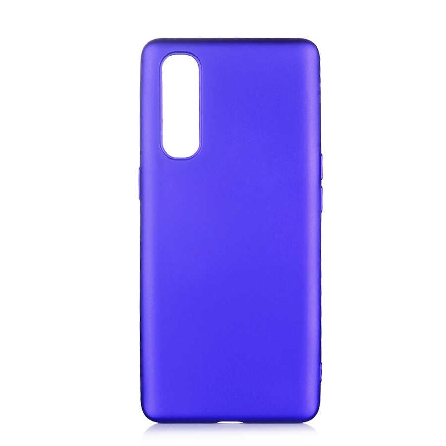 Oppo Reno 3 Pro 5G Kılıf Yumuşak Dokulu Soft Esnek İnce Mat Renkli Silikon Kapak (PREMİER) Rose Gold
