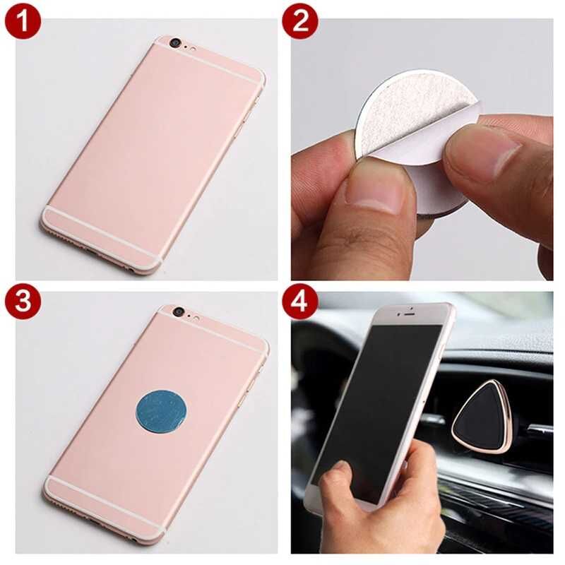 Araç Telefon Tutucu Turuncu Vakumlu (Magnetic Air Vent) Gold