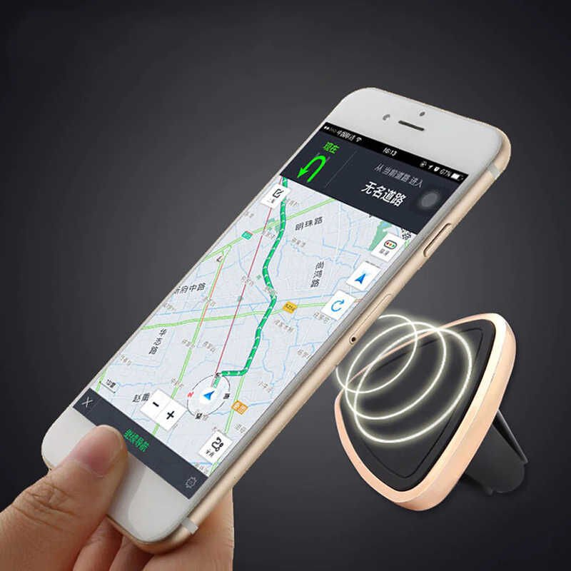 Araç Telefon Tutucu Turuncu Vakumlu (Magnetic Air Vent) Gold