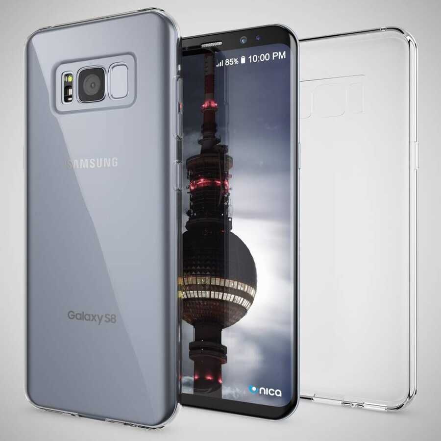 Samsung Galaxy S8 Plus Kılıf HEPTEKİLETİŞİM Süper Silikon Kapak