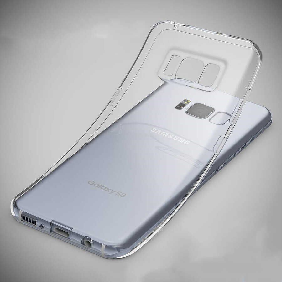 Samsung Galaxy S8 Plus Kılıf HEPTEKİLETİŞİM Süper Silikon Kapak