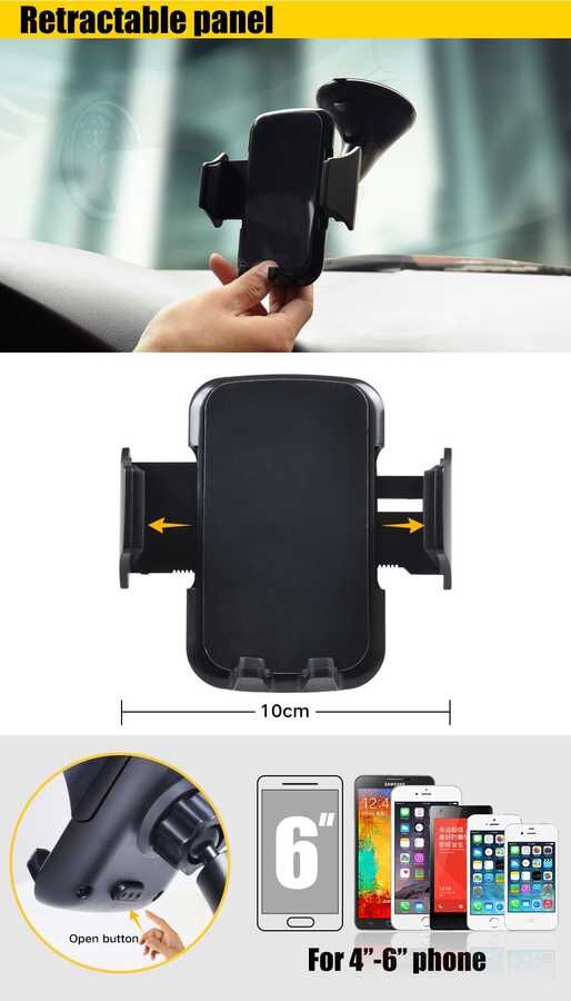 Araç Telefon Tutucu (Süper) Siyah