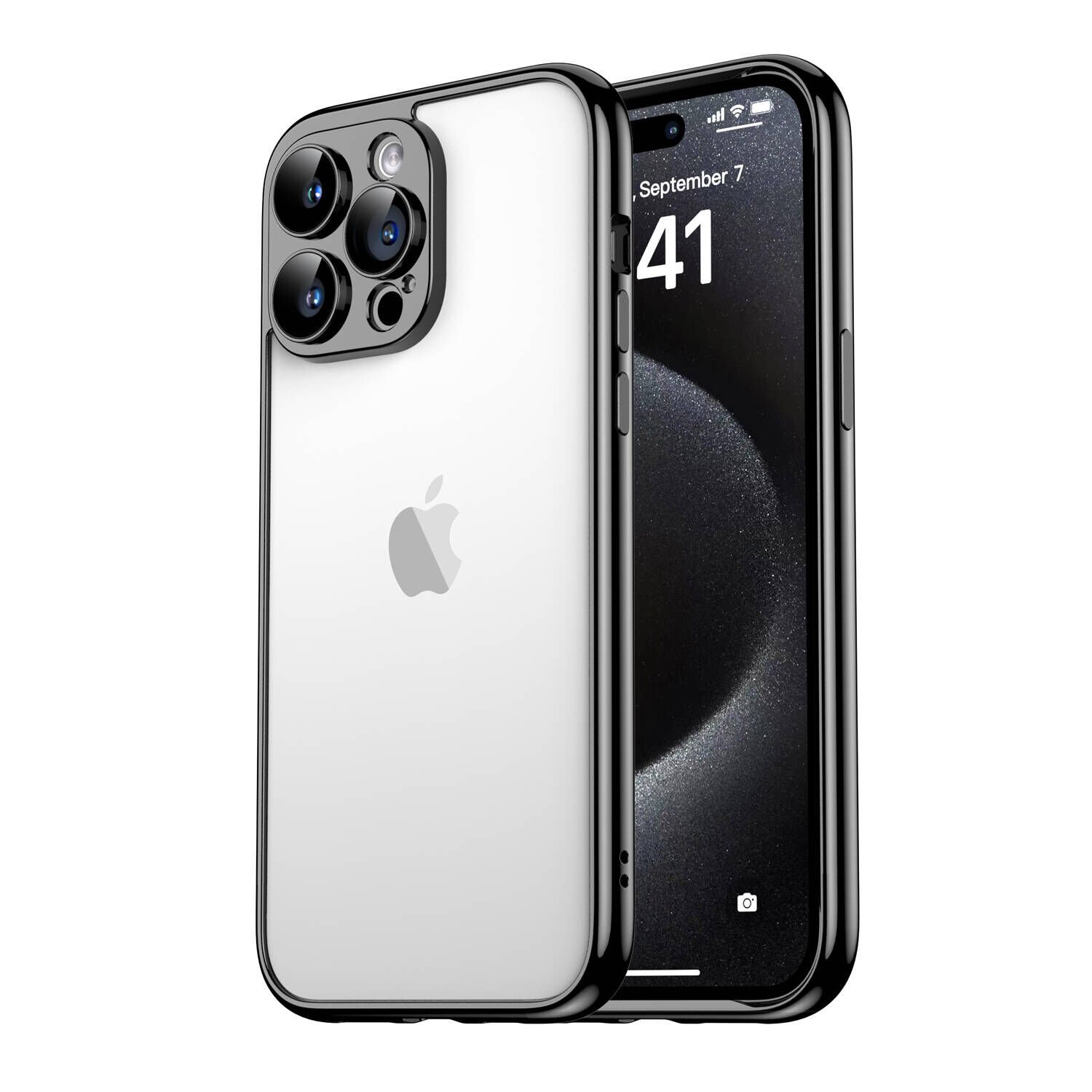Apple iPhone 15 Pro Kılıf HEPTEKİLETİŞİM Kamera Korumalı Bontez Bumper