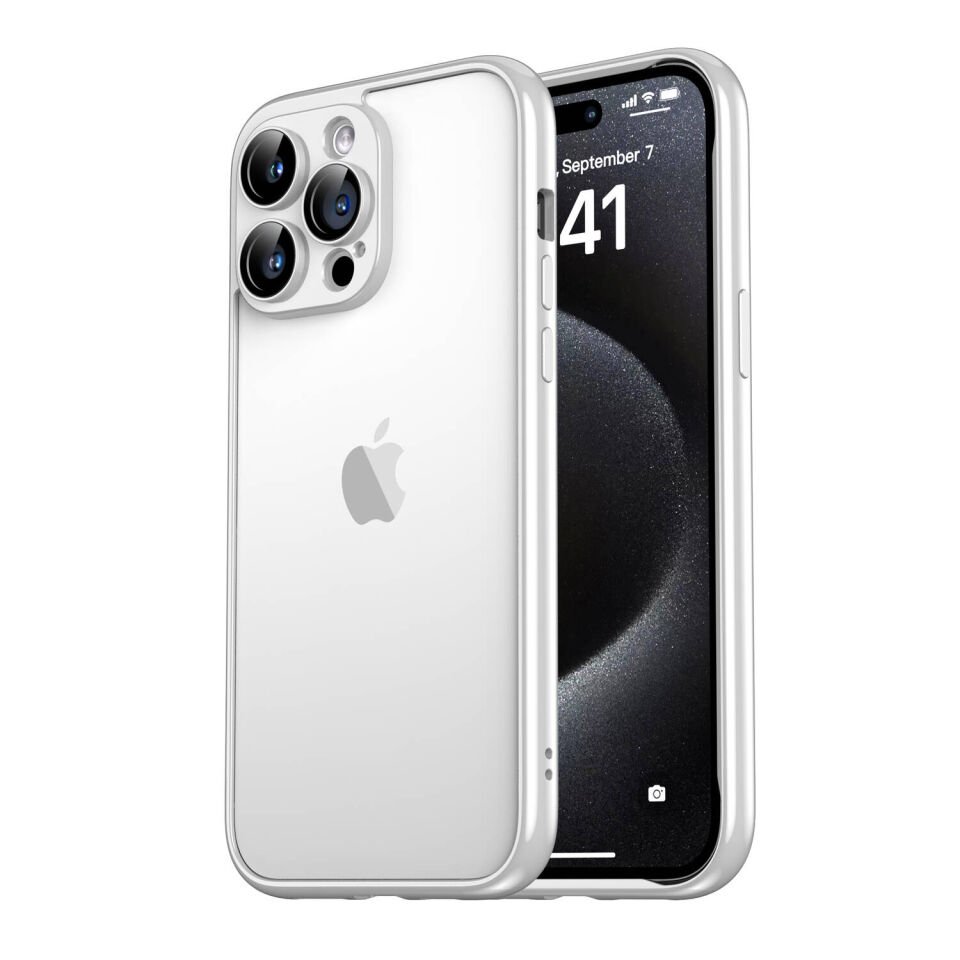 Apple iPhone 15 Pro Kılıf HEPTEKİLETİŞİM Kamera Korumalı Bontez Bumper
