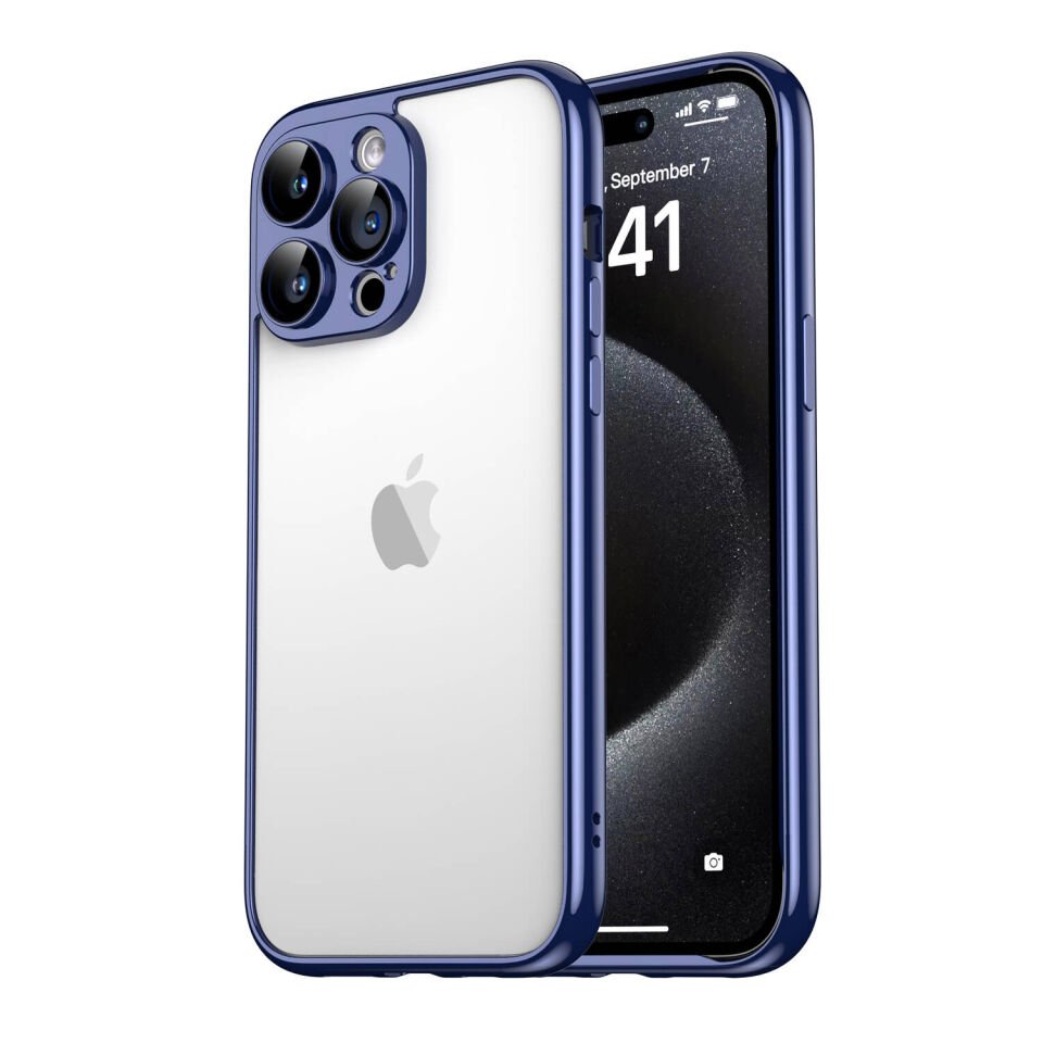 Apple iPhone 15 Pro Kılıf HEPTEKİLETİŞİM Kamera Korumalı Bontez Bumper