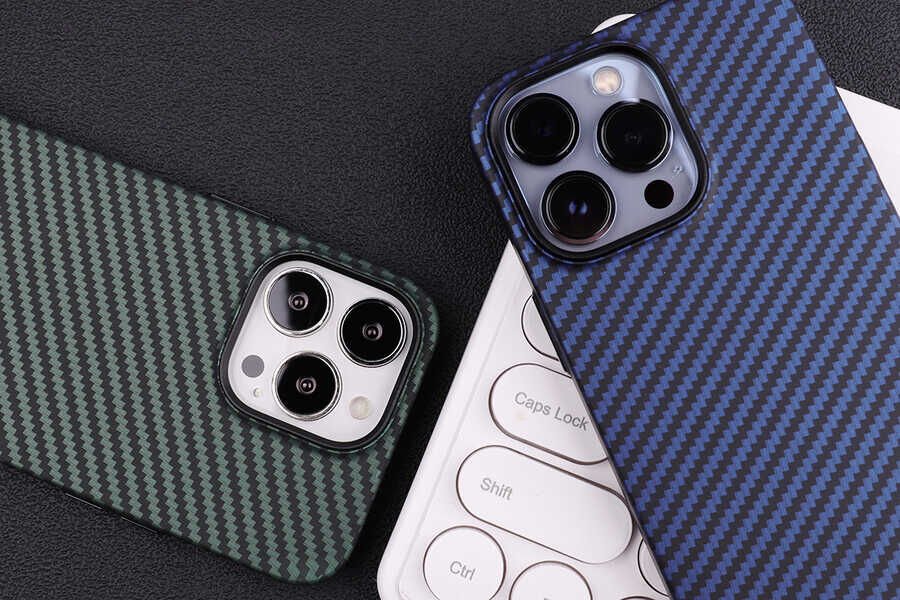 Apple iPhone 13 Kılıf Karbon Fiber Tasarımlı HEPTEKİLETİŞİM Karbono Kapak