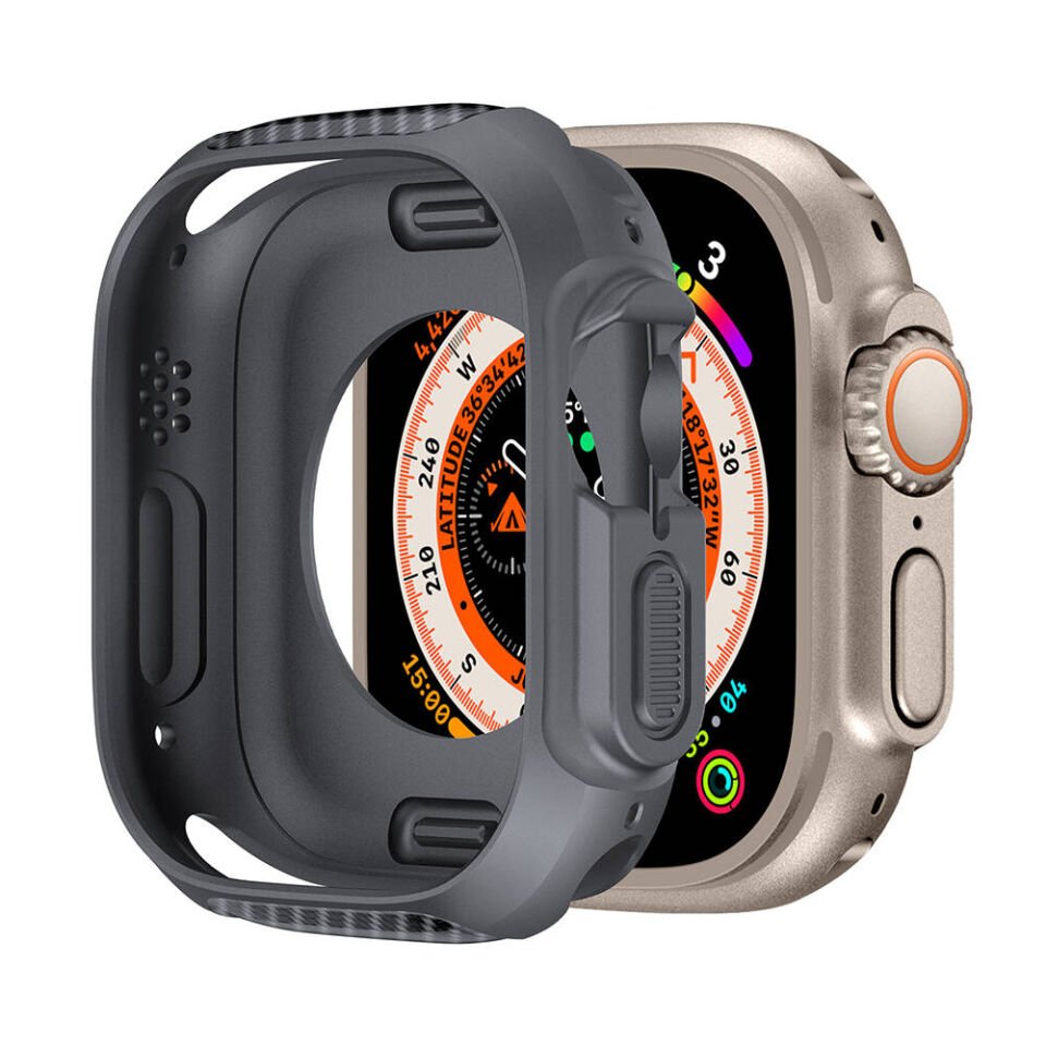 Apple Watch Ultra 49mm Silikon TPU Kasa Koruyucu HEPTEKİLETİŞİM Watch Gard 31