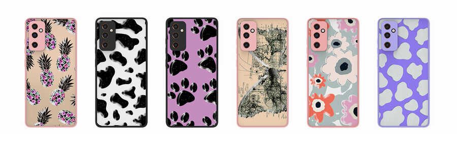 Samsung Galaxy M23 Kılıf Desenli Kamera Korumalı Parlak HEPTEKİLETİŞİM Nora Kapak