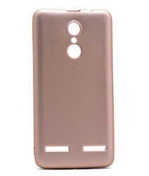 Lenovo K6 Kılıf Yumuşak Dokulu Soft Esnek İnce Mat Renkli Silikon Kapak (PREMİER) Rose Gold