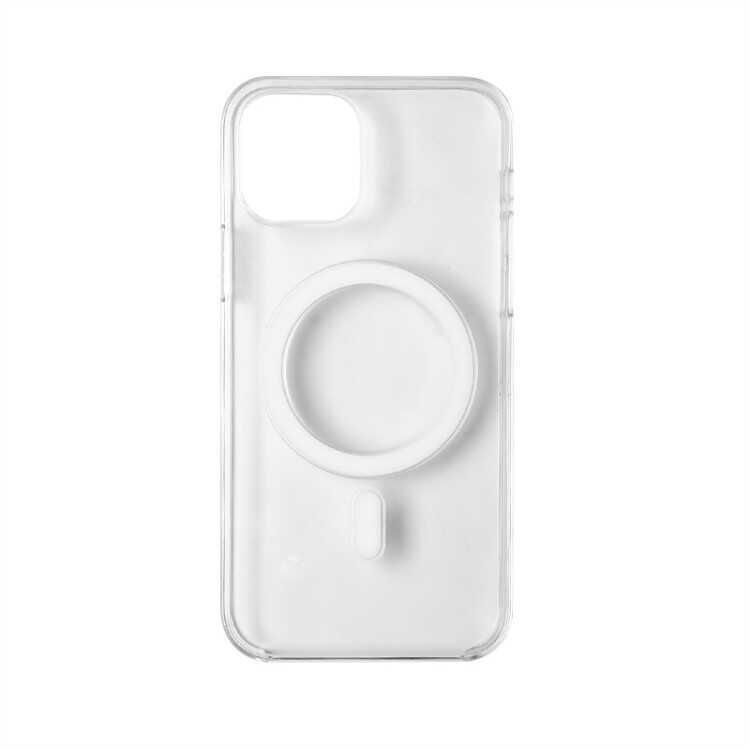 Apple iPhone 11 Kılıf Magsafe Wireless Kablosuz Şarj Destekli Sert Şeffaf Kapak (Tacsafe) Renksiz