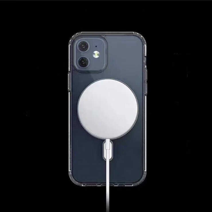 Apple iPhone 11 Kılıf Magsafe Wireless Kablosuz Şarj Destekli Sert Şeffaf Kapak (Tacsafe) Renksiz