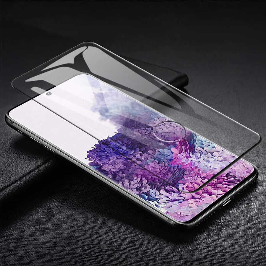 Galaxy S20 Plus HEPTEKİLETİŞİM Kavisli Full Yapışkanlı Cam Ekran Koruyucu