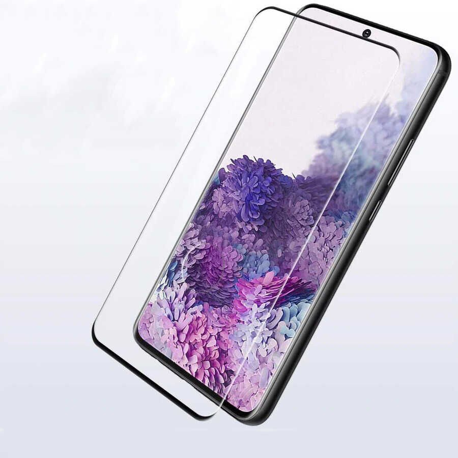Galaxy S20 Plus HEPTEKİLETİŞİM Kavisli Full Yapışkanlı Cam Ekran Koruyucu
