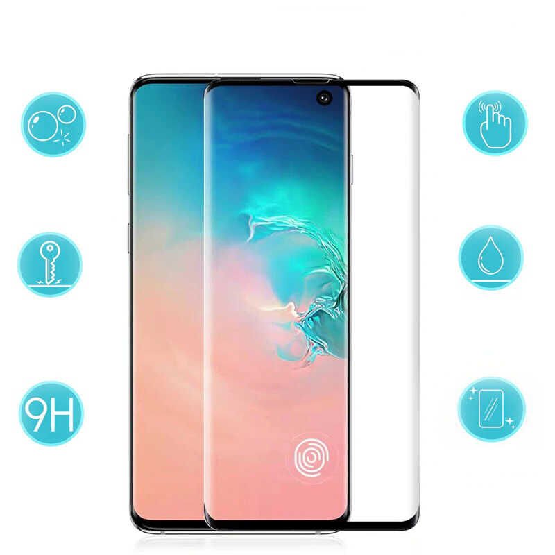 Galaxy S20 Plus HEPTEKİLETİŞİM Kavisli Full Yapışkanlı Cam Ekran Koruyucu