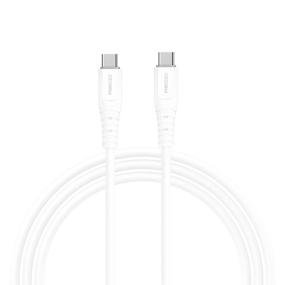 Recci RTC-P09CC Silicone Serisi 65W Hızlı Şarj Özellikli Type-C To Type-C PD Kablo 1.5M