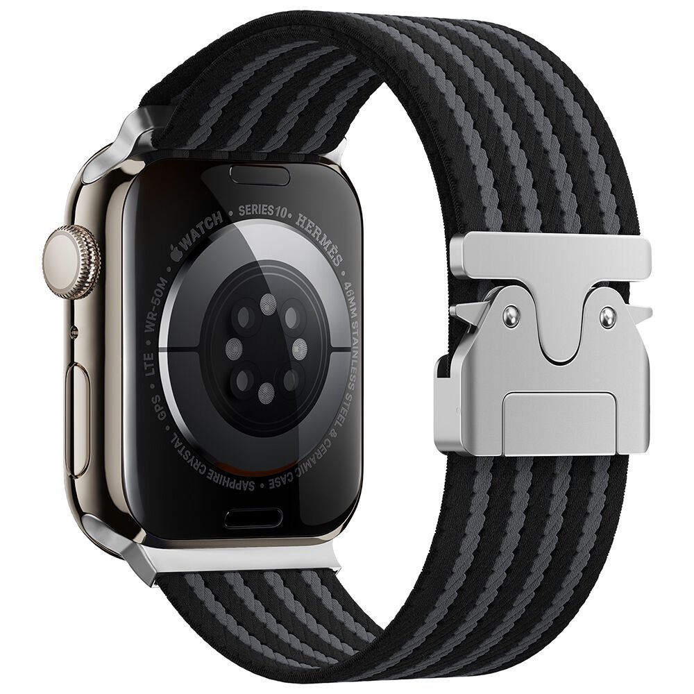Apple Watch 44mm HEPTEKİLETİŞİM KRD-133 Naylon Kumaş Hasır Örgülü Kordon