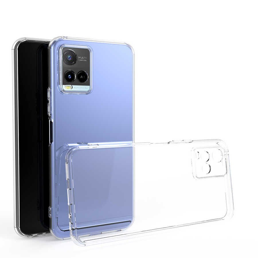 Vivo Y33S Kılıf HEPTEKİLETİŞİM Kamera Korumalı Süper Silikon Kapak