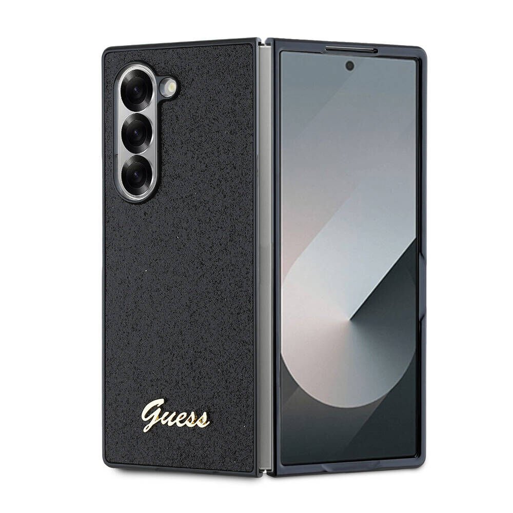 Samsung Galaxy Z Fold 6 Kılıf Guess Orjinal Lisanslı Yazı Logolu Glitter Script Kapak