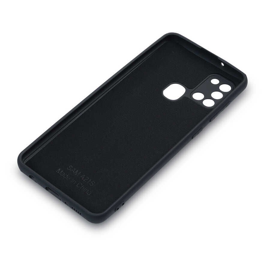 Samsung Galaxy A21S Kadife İç Yüzey Yumuşak Dokulu Kamera Korumalı İnce Kapak (MARA) Kırmızı