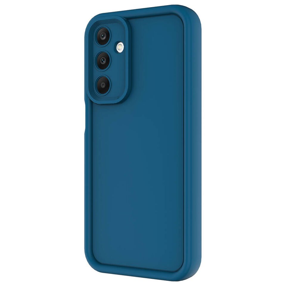 Samsung Galaxy A25 Kılıf Mat Yüzeyli Kamera Korumalı Silikon Kapak (Ananas) Pembe Koyu
