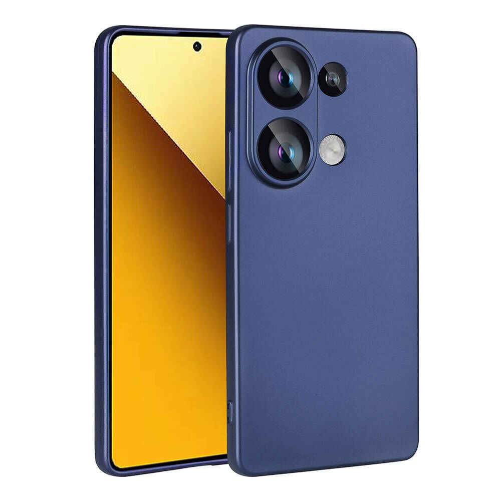 Xiaomi Redmi Note 13 Pro 4G Kılıf Yumuşak Dokulu Soft İnce Mat Silikon Kapak (PREMİER) Lacivert