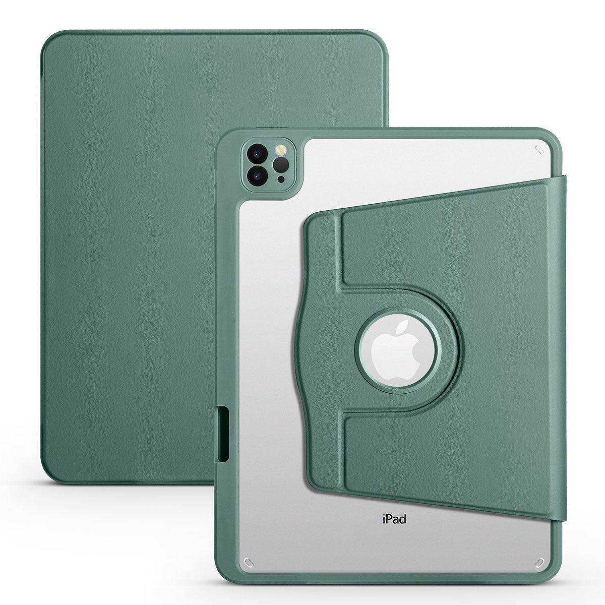 Apple iPad 10.2 2021 (9.Nesil) Kılıf HEPTEKİLETİŞİM Termik Kalem Bölmeli Dönebilen Standlı Kılıf