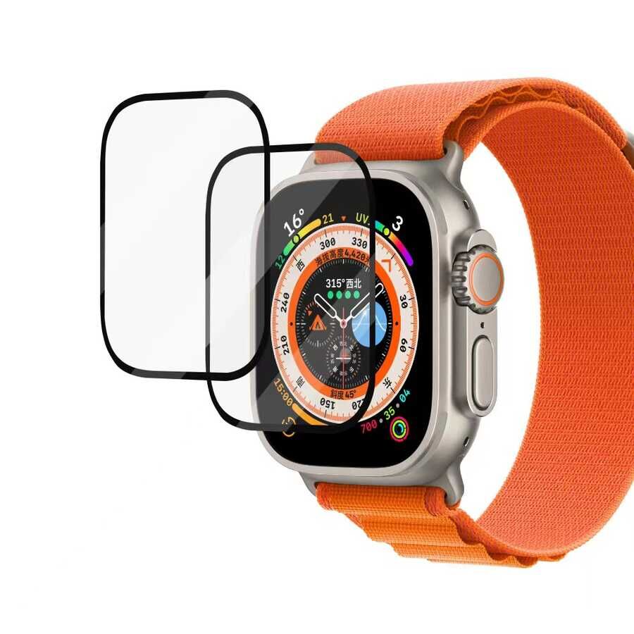 Apple Watch Ultra 49mm HEPTEKİLETİŞİM PMMA - Cam Saat Ekran Koruyucu