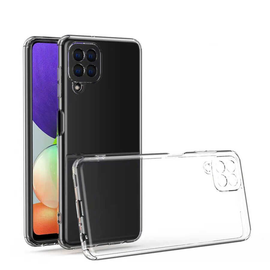 Samsung Galaxy A22 4G Kılıf HEPTEKİLETİŞİM Kamera Korumalı Süper Silikon Kapak