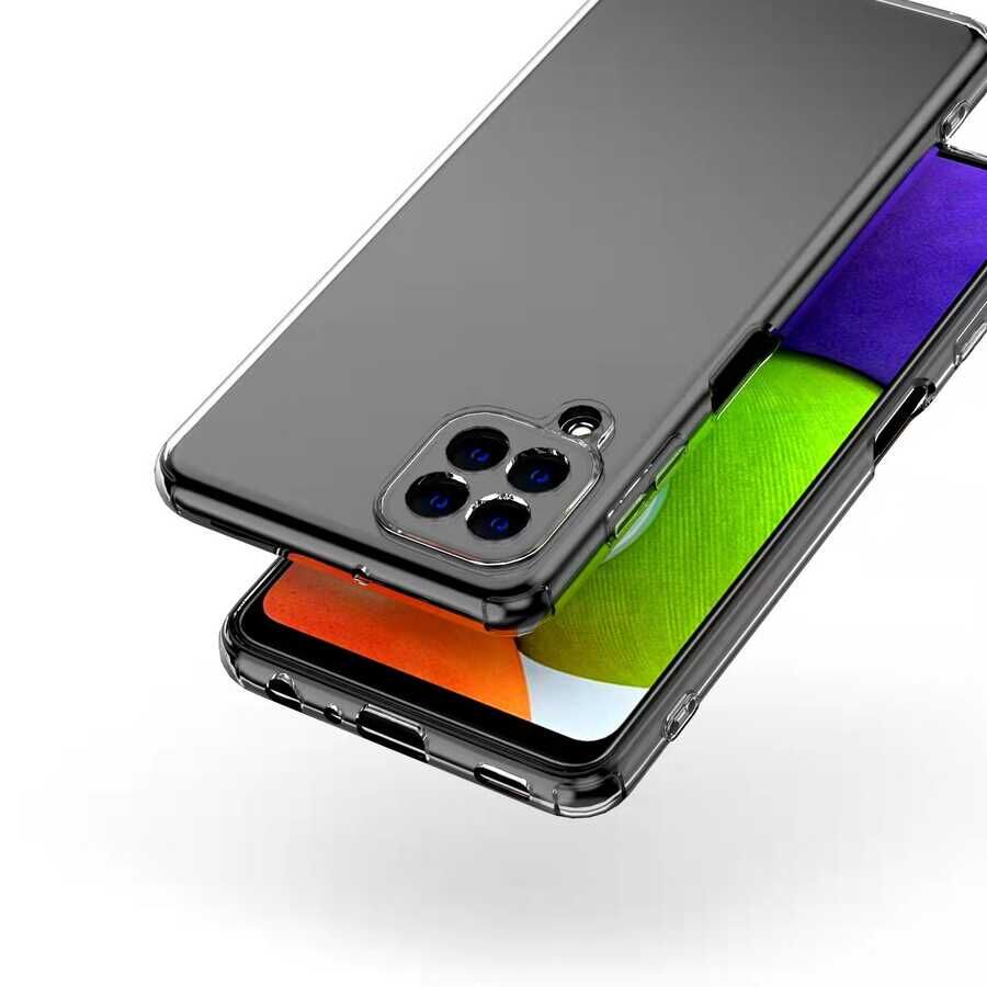 Samsung Galaxy A22 4G Kılıf HEPTEKİLETİŞİM Kamera Korumalı Süper Silikon Kapak