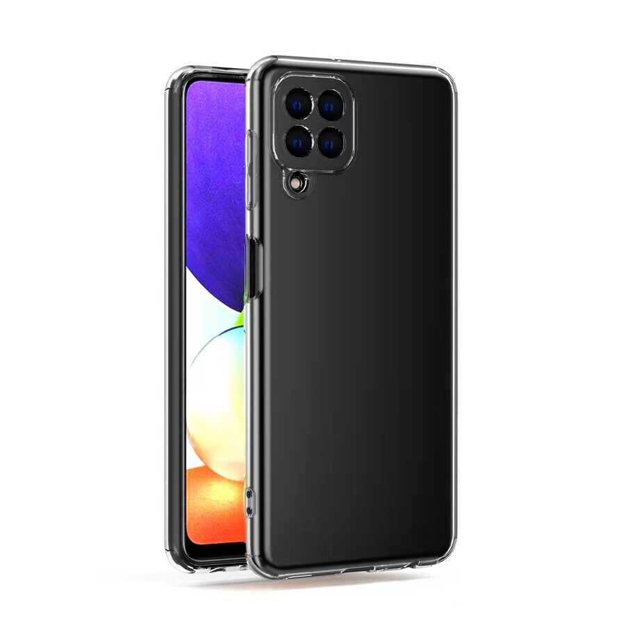 Samsung Galaxy A22 4G Kılıf HEPTEKİLETİŞİM Kamera Korumalı Süper Silikon Kapak