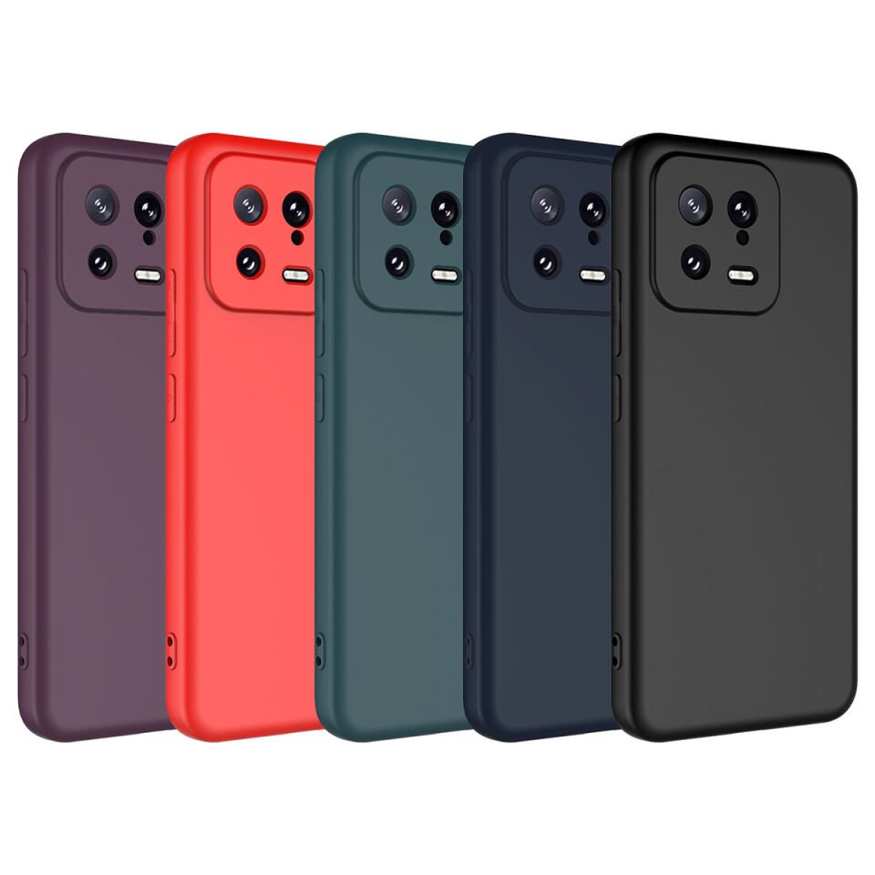 Xiaomi Mi 13 Kılıf Kadife İç Yüzey Yumuşak Dokulu Kamera Korumalı Kapak (MARA) Lacivert