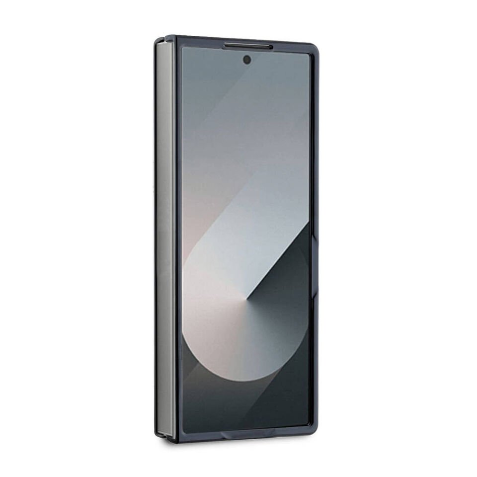 Samsung Galaxy Z Fold 6 Kılıf Guess Orjinal Lisanslı Leather Metal Logo Kapak