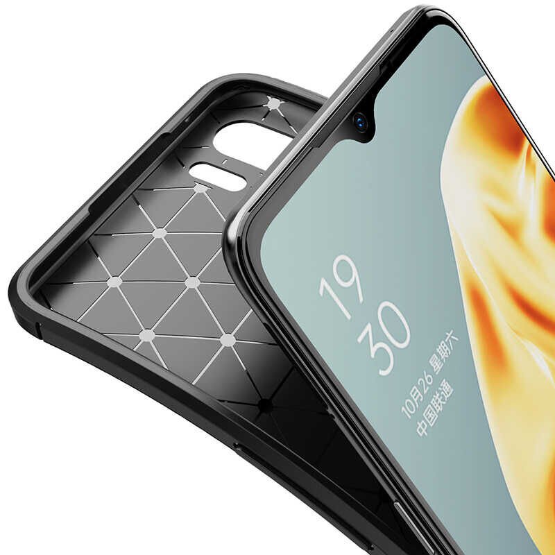 Oppo Reno 3 Kılıf HEPTEKİLETİŞİM Negro Silikon Kapak