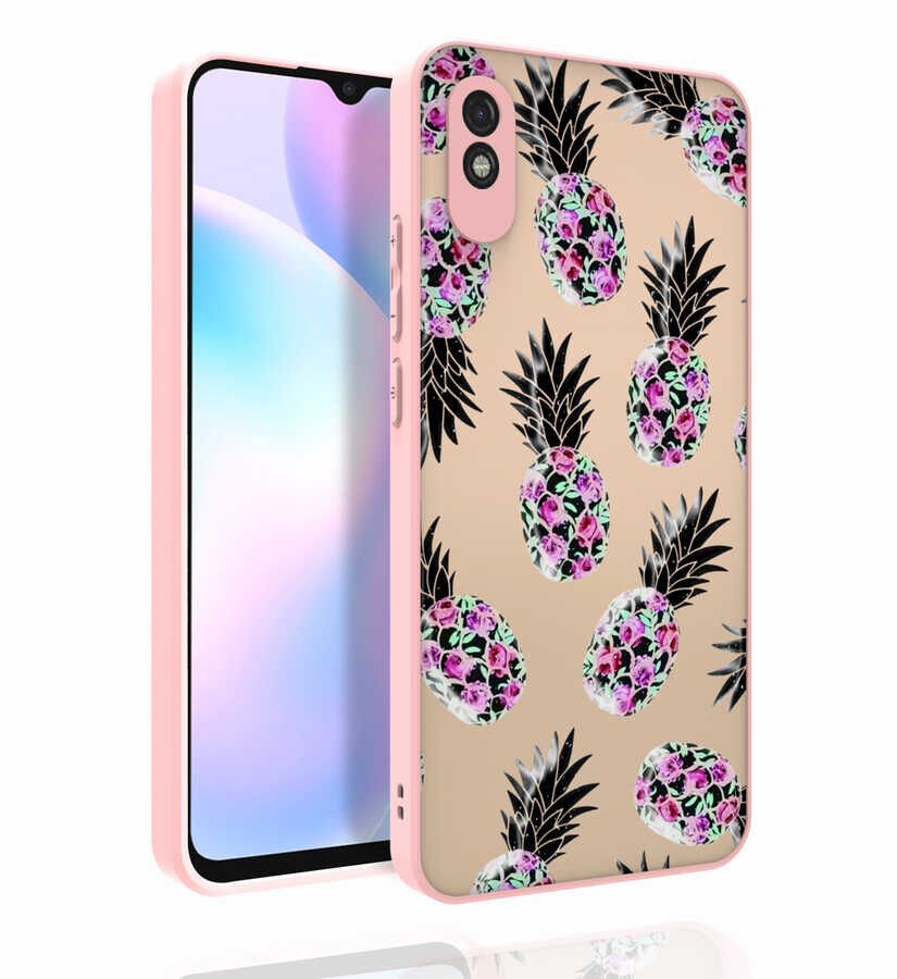 Xiaomi Redmi 9A Kılıf Desenli Kamera Korumalı Parlak HEPTEKİLETİŞİM Nora Kapak