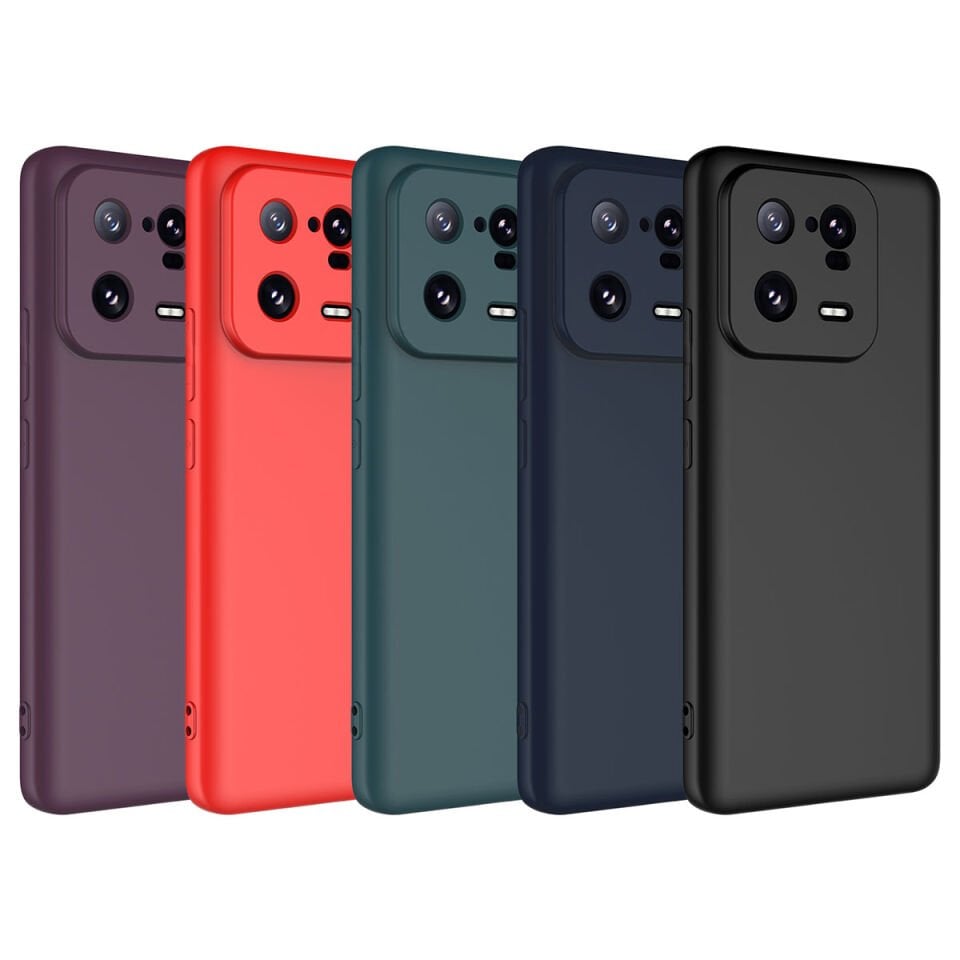 Xiaomi Mi 13 Pro Kılıf Kadife İç Yüzey Yumuşak Dokulu Kamera Korumalı Kapak (MARA) Siyah