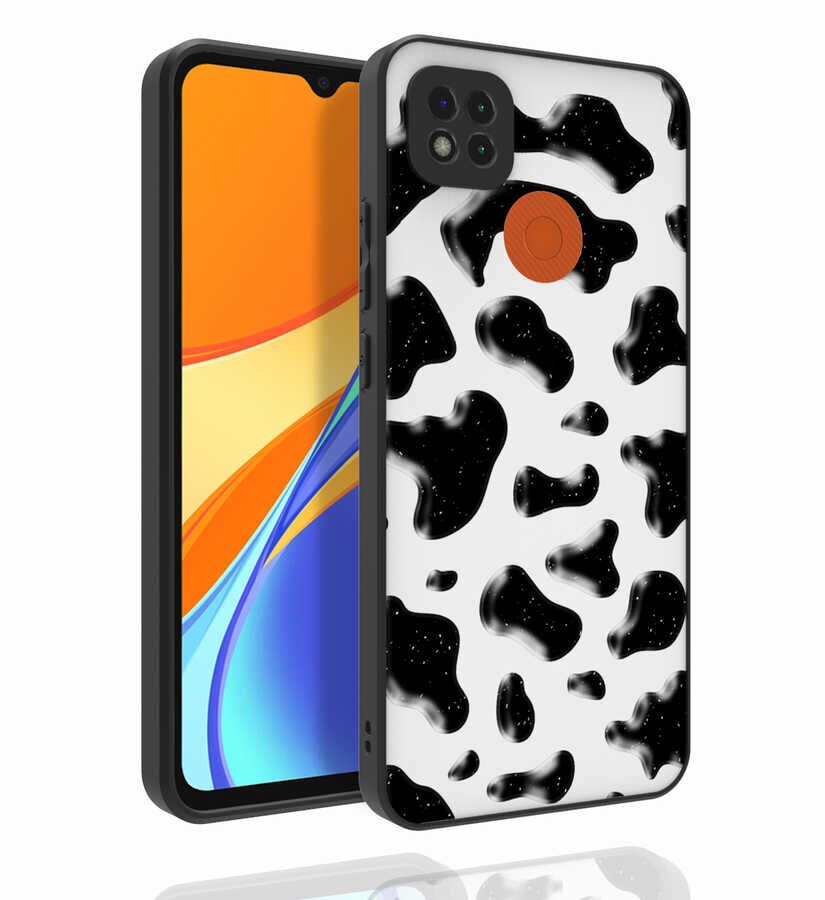 Xiaomi Redmi 9C Kılıf Desenli Kamera Korumalı Parlak HEPTEKİLETİŞİM Nora Kapak