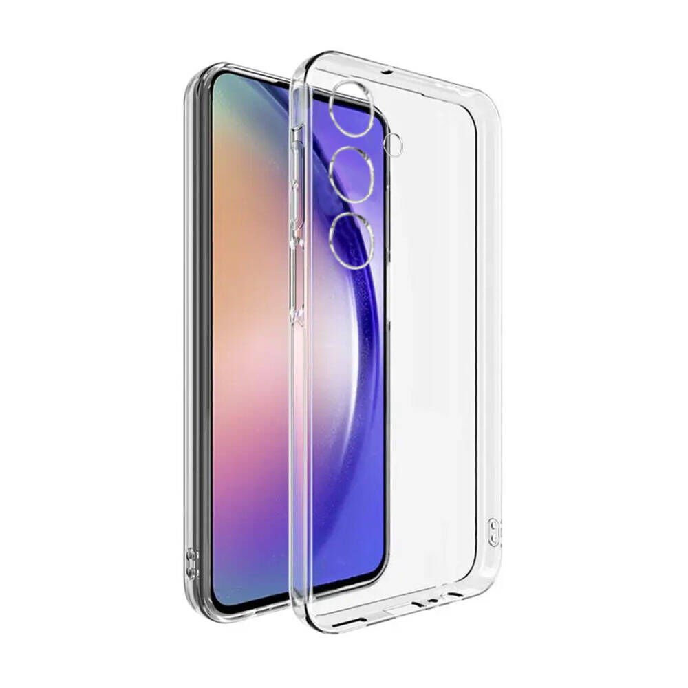 Samsung Galaxy S24 Plus Kılıf Darbe Emici Kamera Korumalı Esnek Şeffaf Silikon Kapak (02-ANTİ) Renksiz