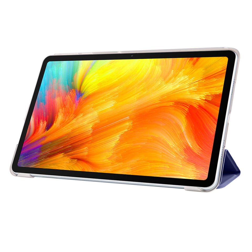 Huawei MatePad SE 10.4 Kılıf Arkası Silikon Pu Deri 360 Korumalı Tasarım (SC.) Mor
