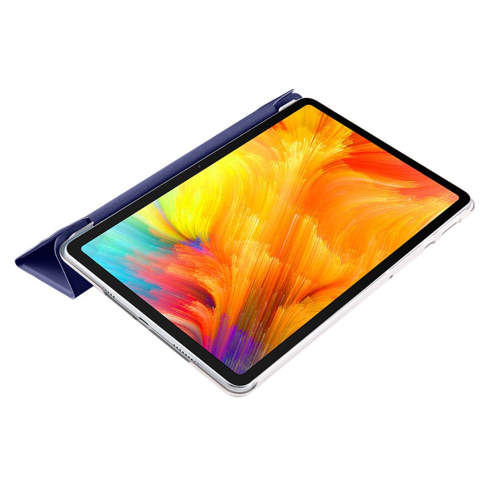 Huawei MatePad SE 10.4 Kılıf Arkası Silikon Pu Deri 360 Korumalı Tasarım (SC.) Mor