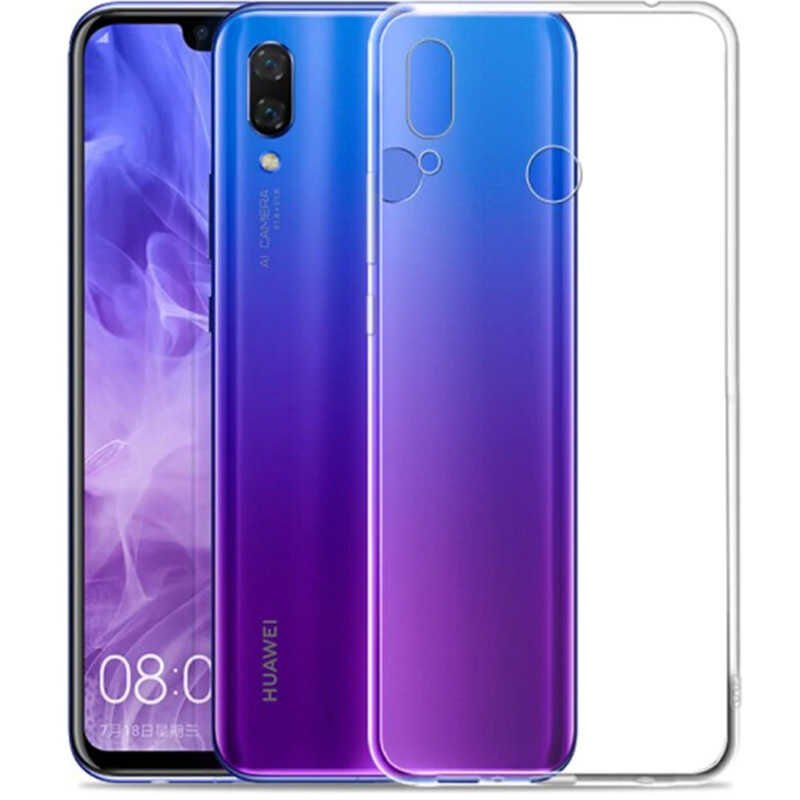 Huawei P Smart 2019 Şeffaf Kılıf Yumuşak İnce Tasarımlı Kapak (SÜPER) Renksiz