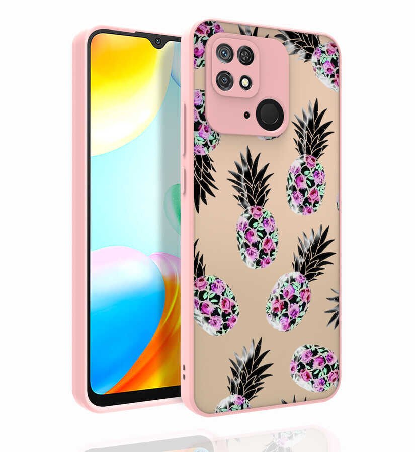 Xiaomi Redmi 10C Kılıf Desenli Kamera Korumalı Parlak HEPTEKİLETİŞİM Nora Kapak