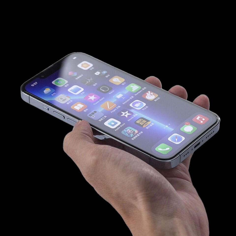 Apple iPhone 13 HEPTEKİLETİŞİM Hizalama Aparatlı Hadid Glass Cam Ekran Koruyucu