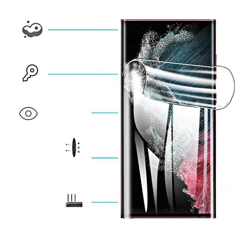Samsung Galaxy S22 Ultra HEPTEKİLETİŞİM Süper Pet Ekran Koruyucu Jelatin