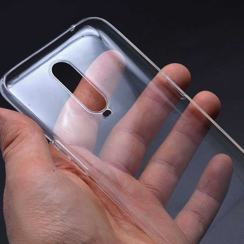 Oppo RX17 Pro Şeffaf Kılıf Yumuşak İnce Tasarımlı Kapak (SÜPER) Renksiz