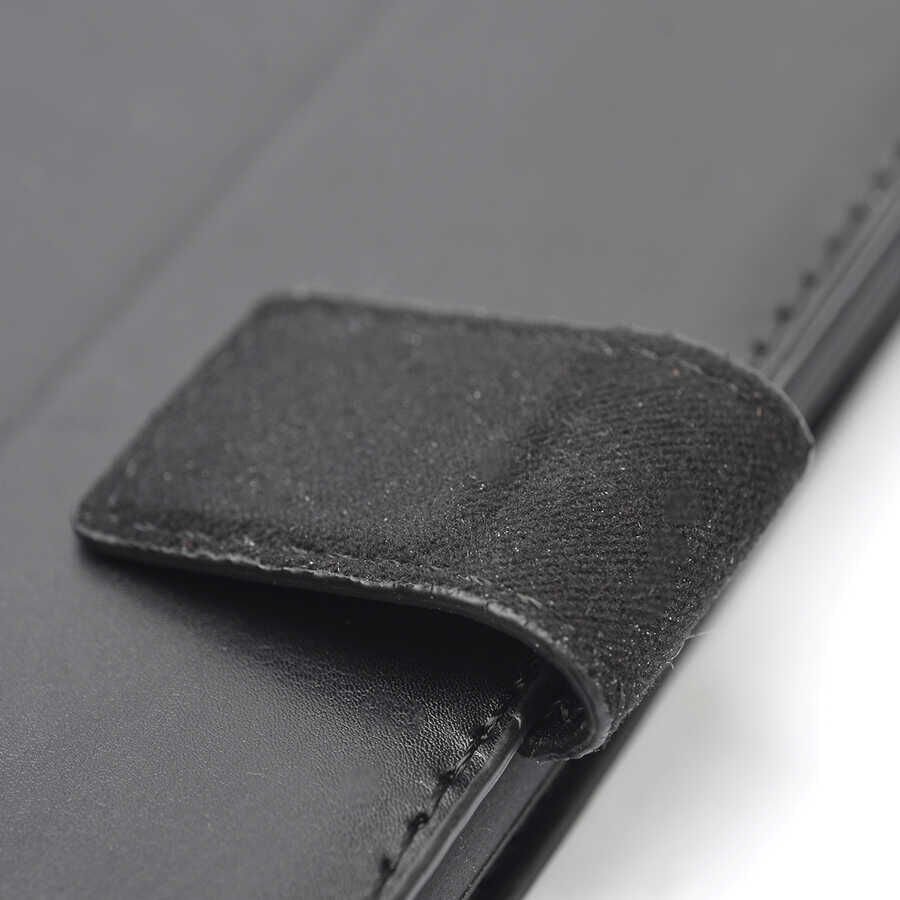 Xiaomi Mi 12 Lite Kılıf Pu Deri Kapaklı Standlı Kartlıklı Bölmeli Deluxe Cüzdan Siyah